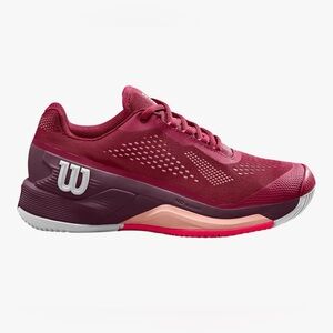 Wilson Women's Rush Pro 4.0 - Beet Red/ White/ Tropical Peach color